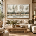 ARBYNART Impressionist Art | Trees Reflected in Still Water