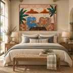 ARBYNART Vintage Americana Art | Tropical Reading Duo