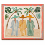 ARBYNART Vintage Americana Art | Tropical Trio Under Palms