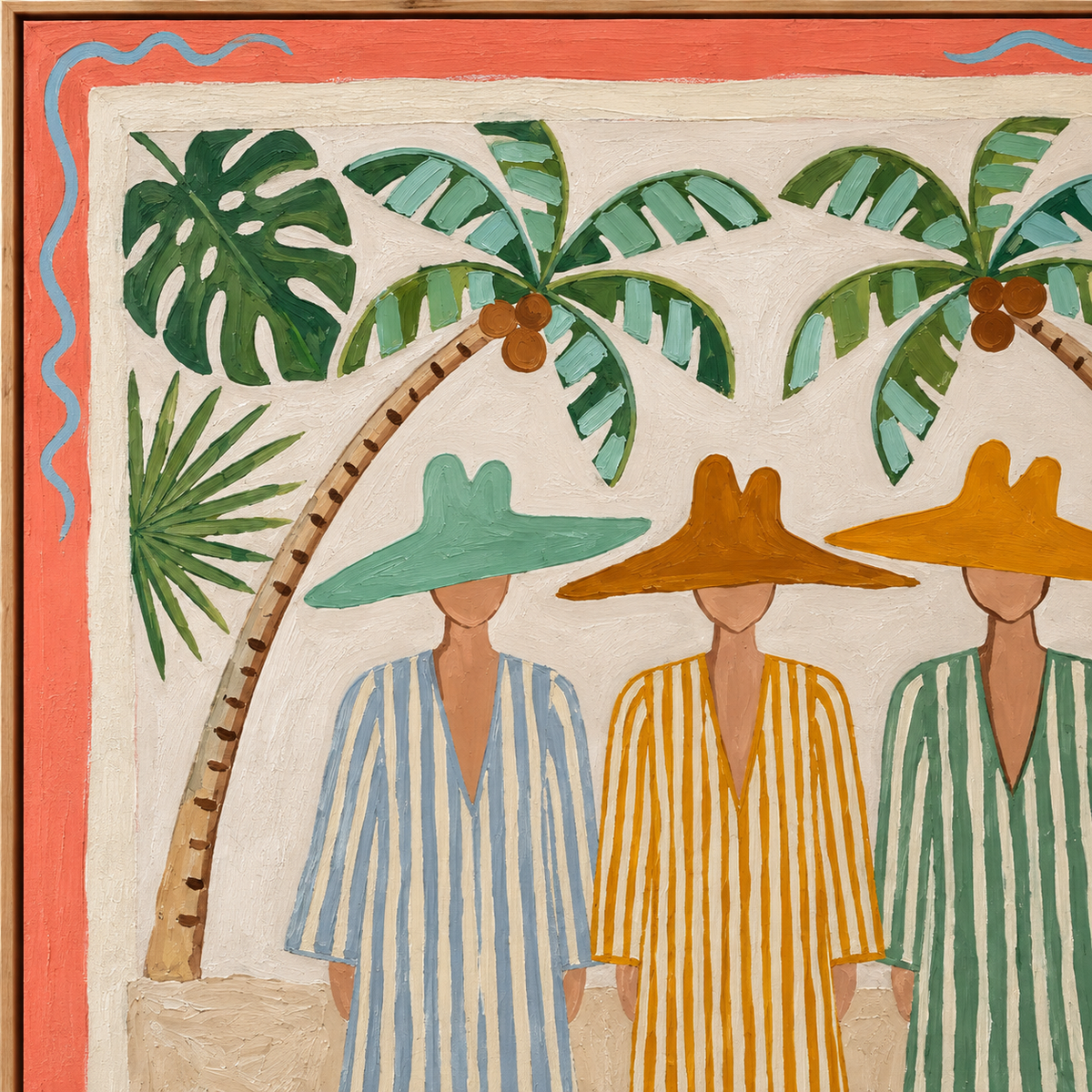 ARBYNART Vintage Americana Art | Tropical Trio Under Palms