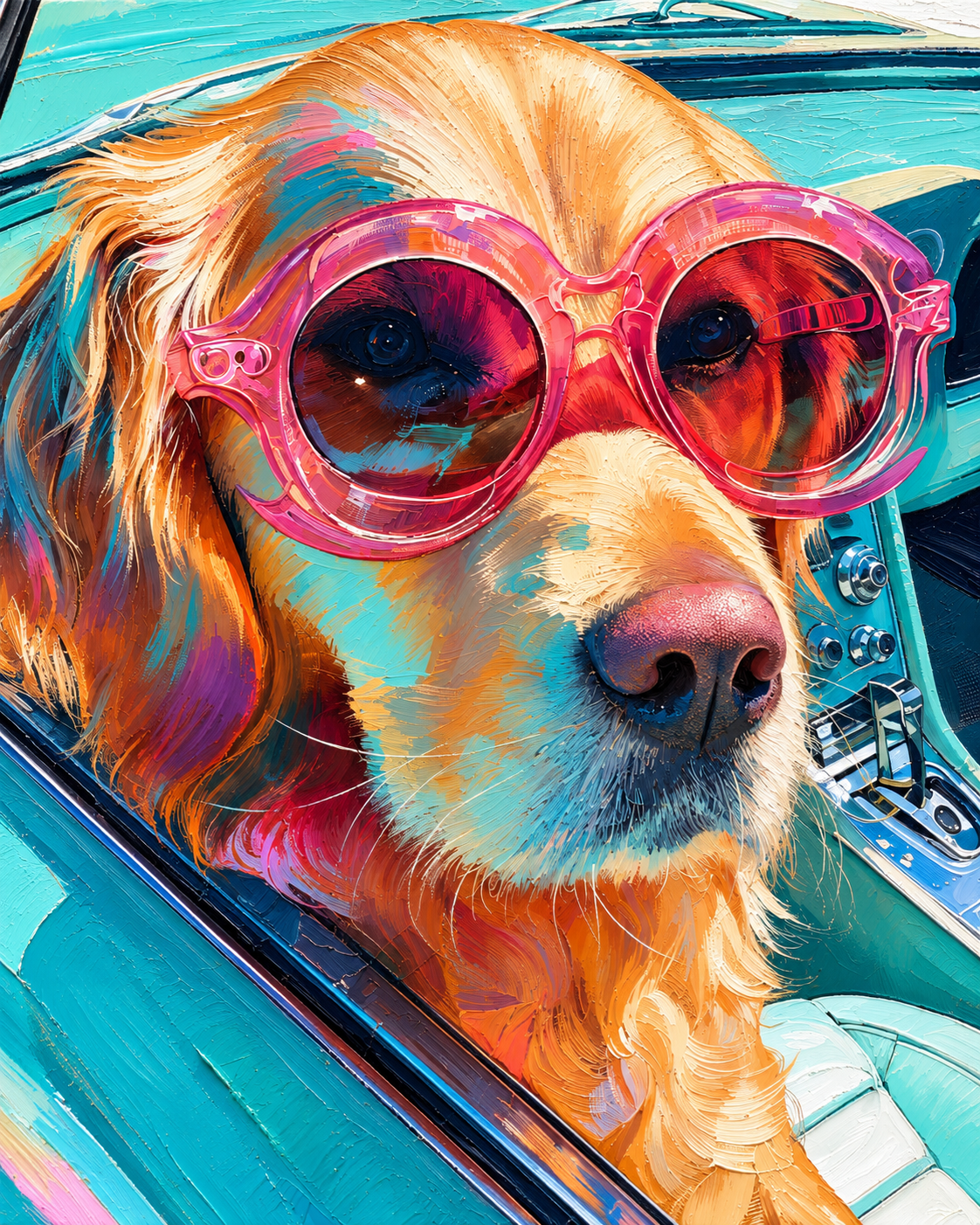 ARBYNART POP Art | Turquoise Ride Companion