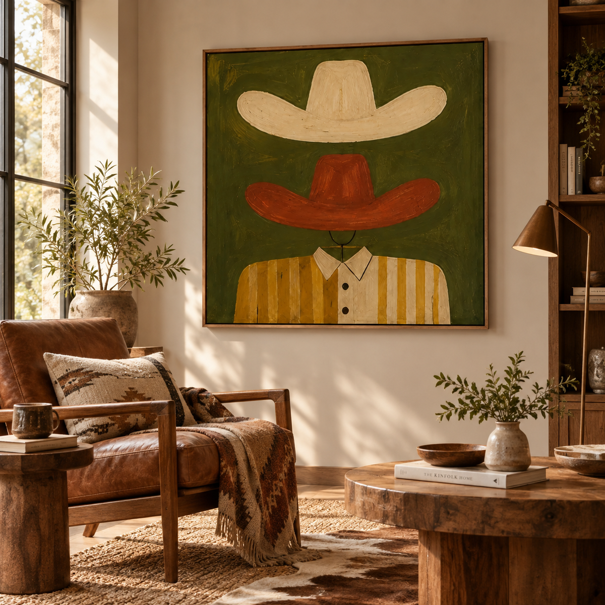 ARBYNART Vintage Americana Art | Twin Hats in Suspension