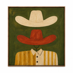 ARBYNART Vintage Americana Art | Twin Hats in Suspension