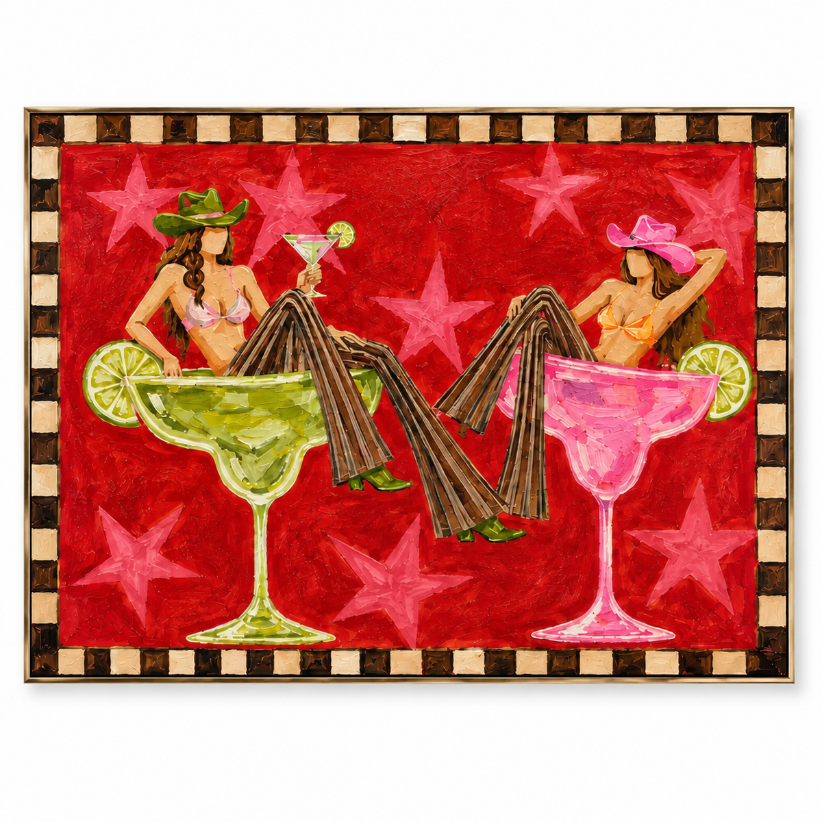ARBYNART POP Art | Twin Margarita Cowgirls