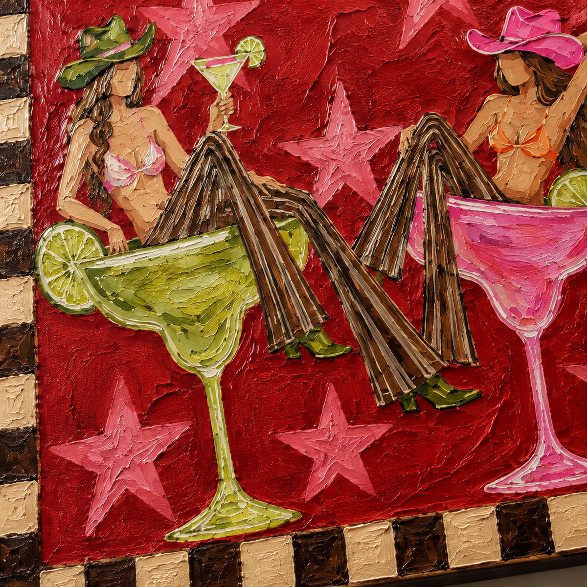 ARBYNART POP Art | Twin Margarita Cowgirls