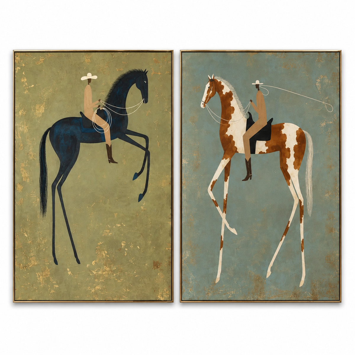 ARBYNART Vintage Americana Art | Twin Rhythms