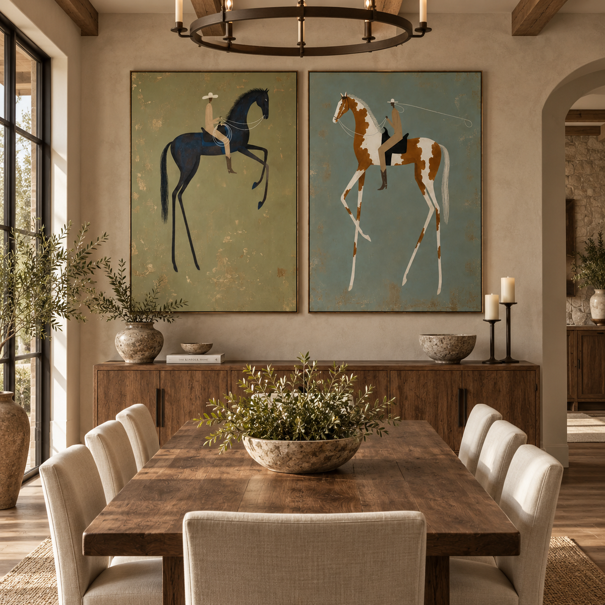ARBYNART Vintage Americana Art | Twin Rhythms
