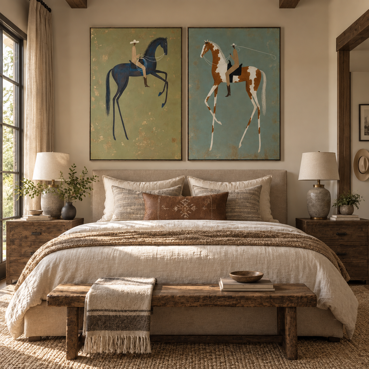 ARBYNART Vintage Americana Art | Twin Rhythms