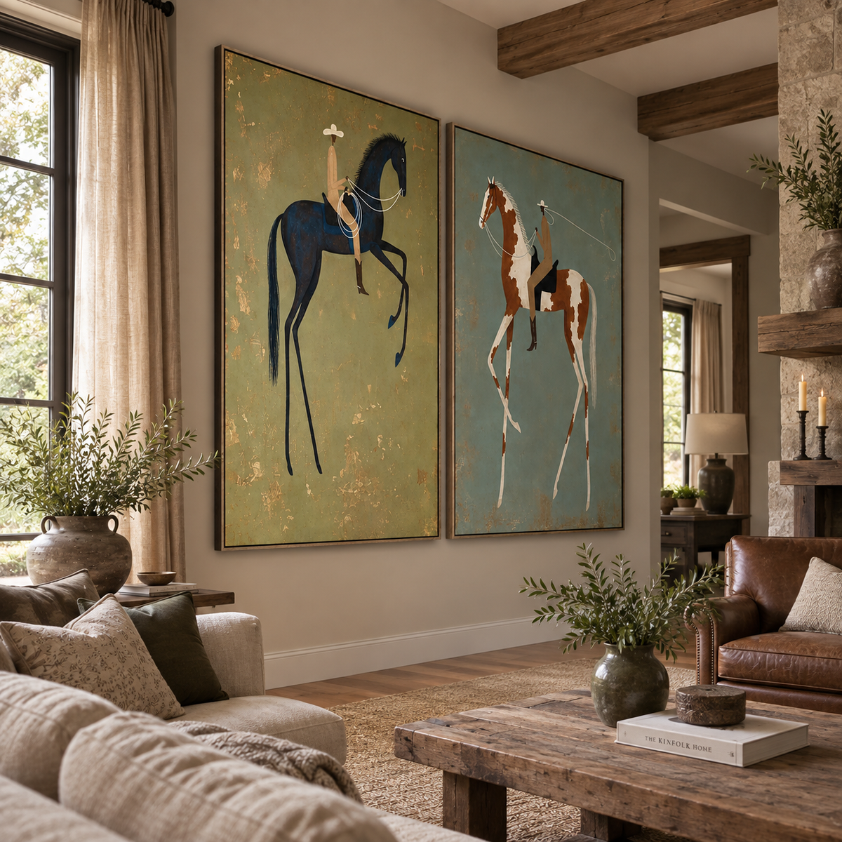 ARBYNART Vintage Americana Art | Twin Rhythms