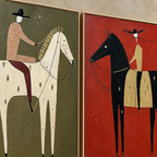 ARBYNART Vintage Americana Art | Twin Riders