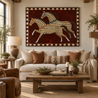 ARBYNART Vintage Americana Art | Two Painted Steeds