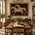 ARBYNART Vintage Americana Art | Two Painted Steeds