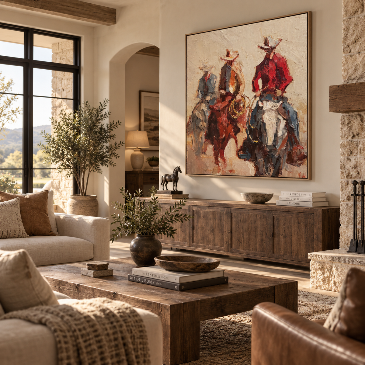 ARBYNART Vintage Americana Art | United Under the Wild Frontier