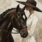 ARBYNART Vintage Americana Art | Veiled Grace