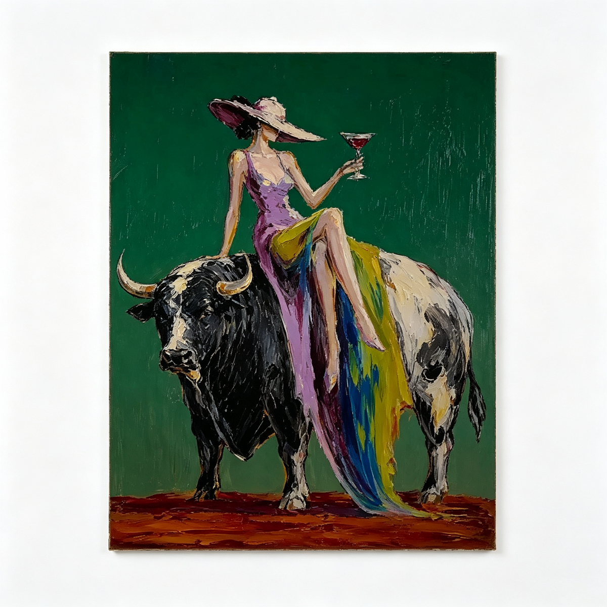 ARBYNART POP Art | Velvet Dominion Beneath the Verdant Silence