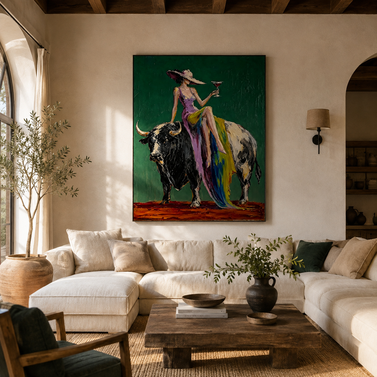 ARBYNART POP Art | Velvet Dominion Beneath the Verdant Silence