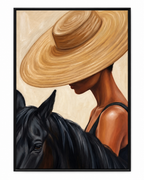 ARBYNART Vintage Americana Art | Velvet Brim Muse