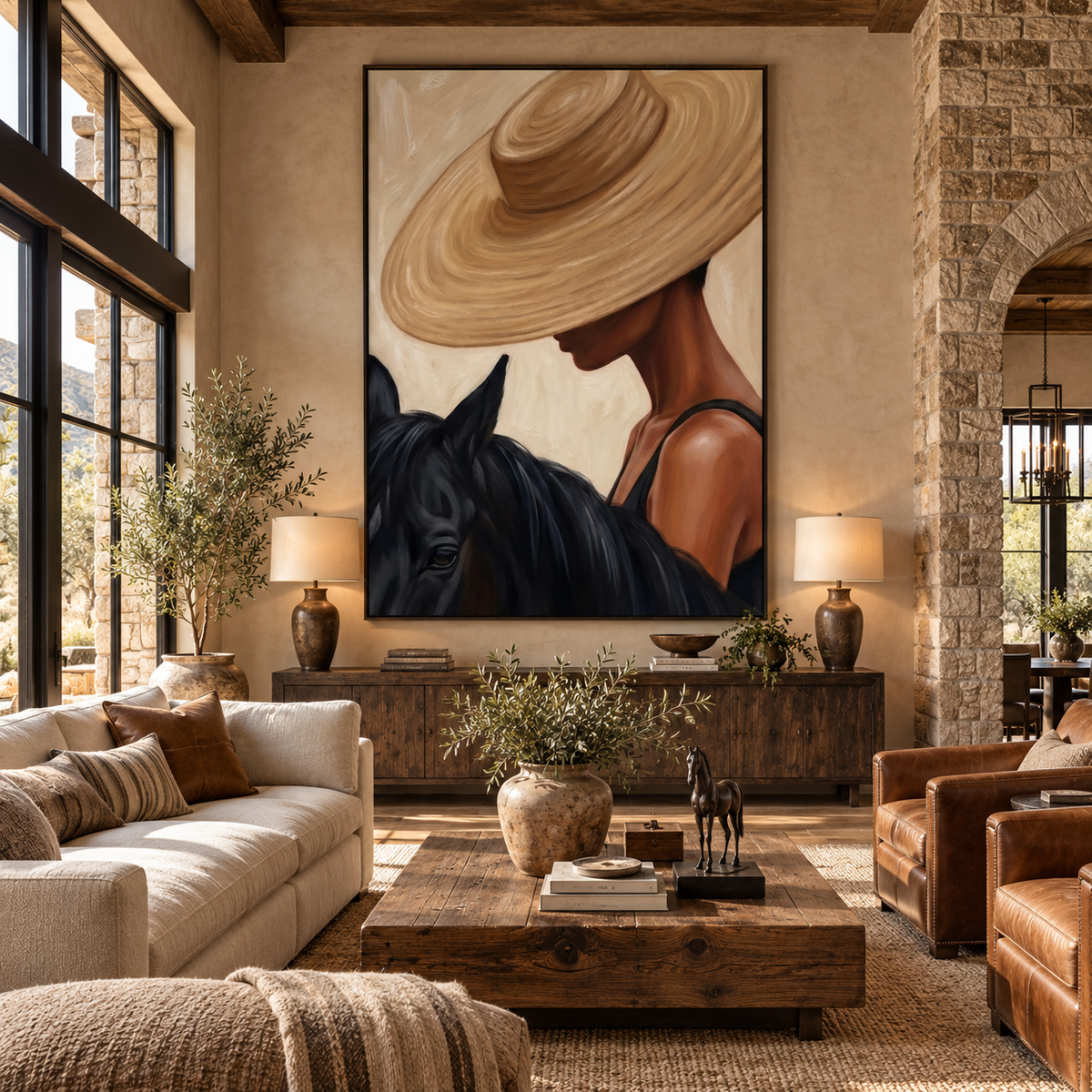 ARBYNART Vintage Americana Art | Velvet Brim Muse
