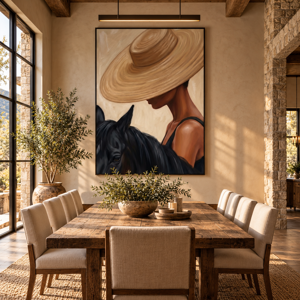 ARBYNART Vintage Americana Art | Velvet Brim Muse