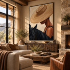 ARBYNART Vintage Americana Art | Velvet Brim Muse