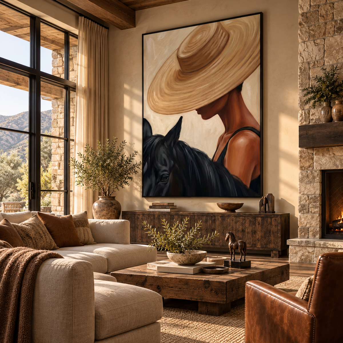ARBYNART Vintage Americana Art | Velvet Brim Muse
