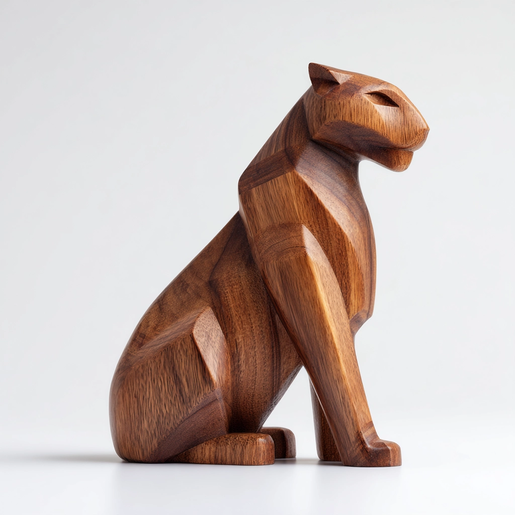 ARBYNART Geometric Mountain Lion Sculpture
