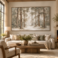 ARBYNART Impressionist Art | Warm Mist through the Trees