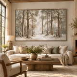 ARBYNART Impressionist Art | Warm Mist through the Trees