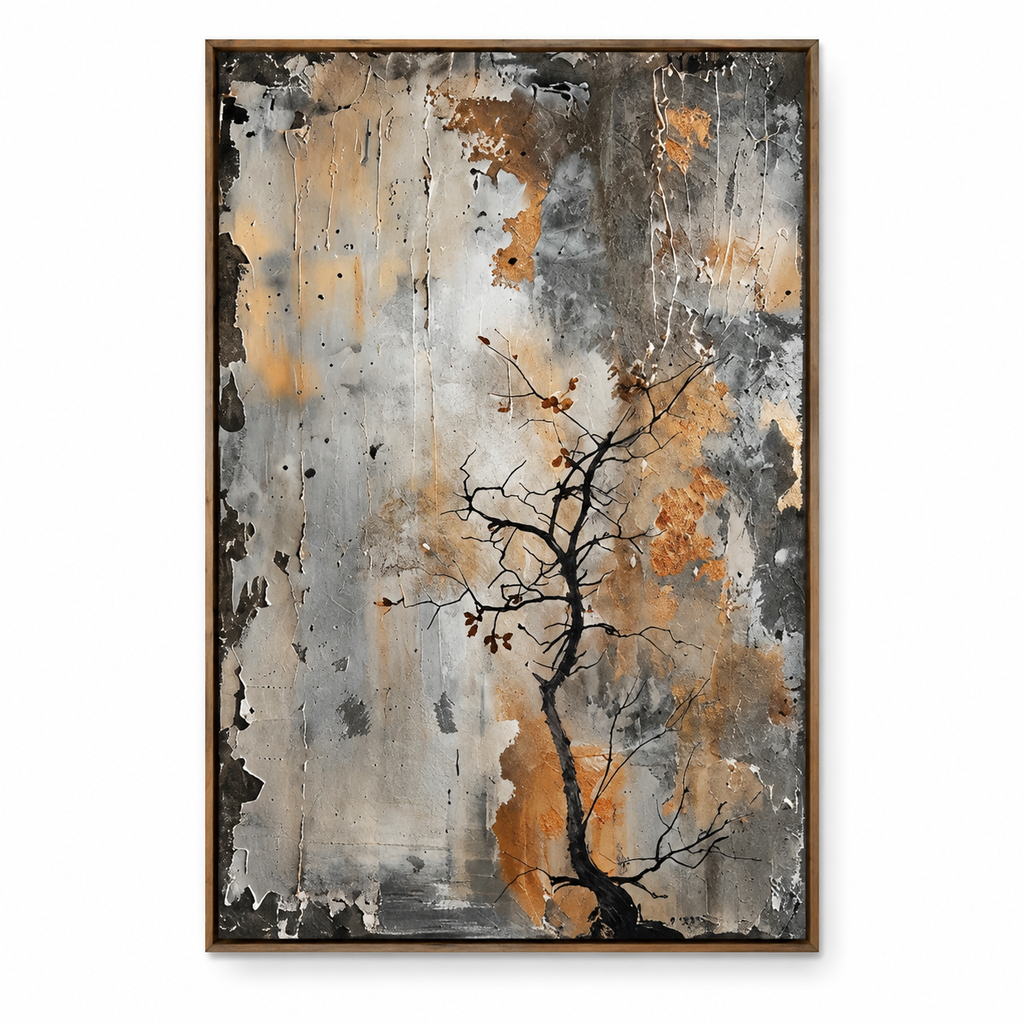 ARBYNART Wabi-Sabi Art | Weathered Quiet Bloom