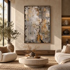 ARBYNART Wabi-Sabi Art | Weathered Quiet Bloom