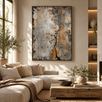 ARBYNART Wabi-Sabi Art | Weathered Quiet Bloom