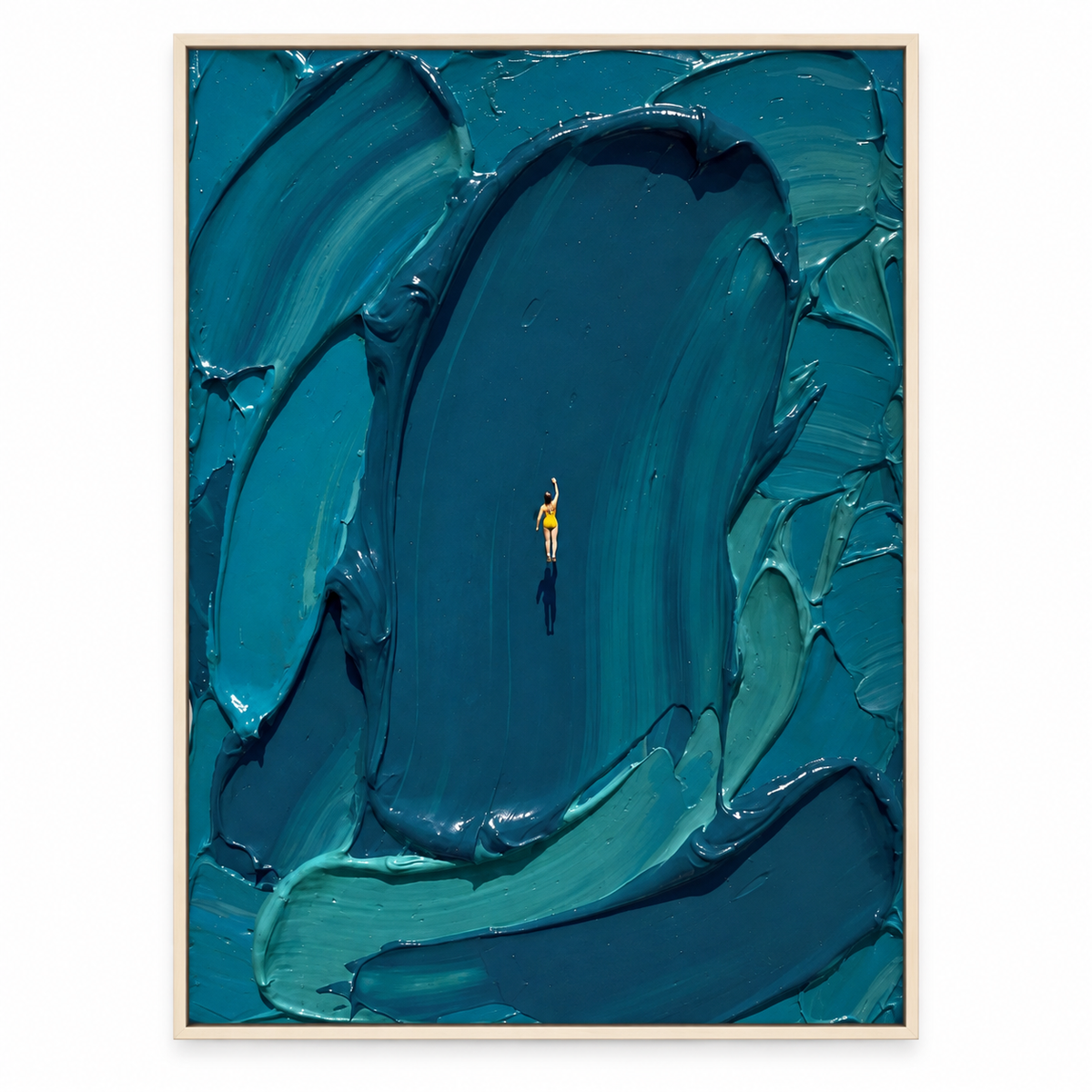 ARBYNART 3D Textured Art | Weight of Azure