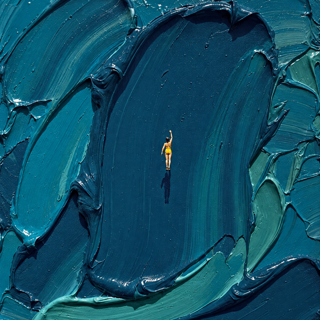 ARBYNART 3D Textured Art | Weight of Azure