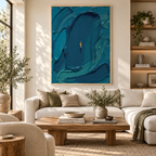 ARBYNART 3D Textured Art | Weight of Azure