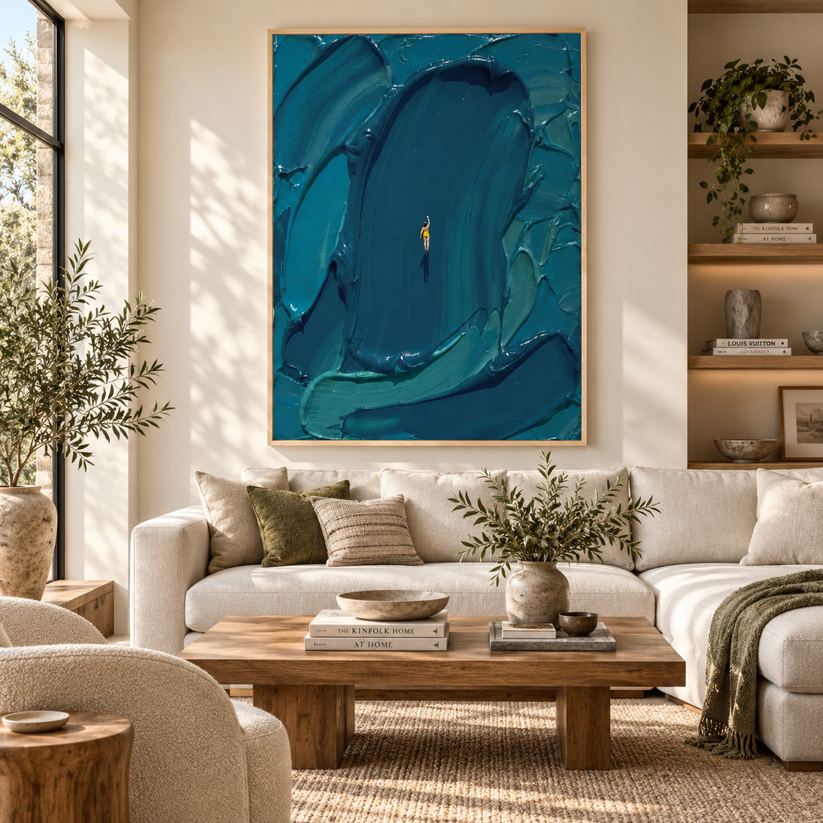 ARBYNART 3D Textured Art | Weight of Azure