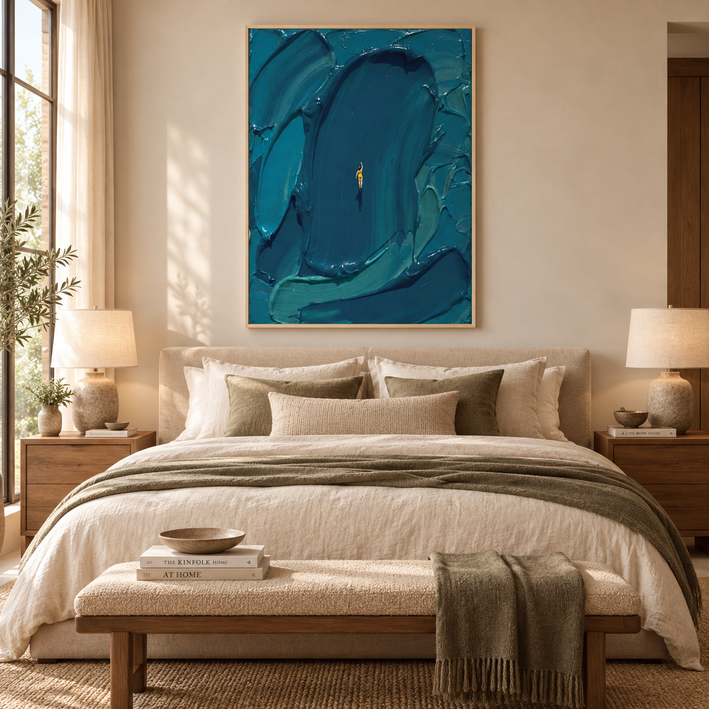 ARBYNART 3D Textured Art | Weight of Azure
