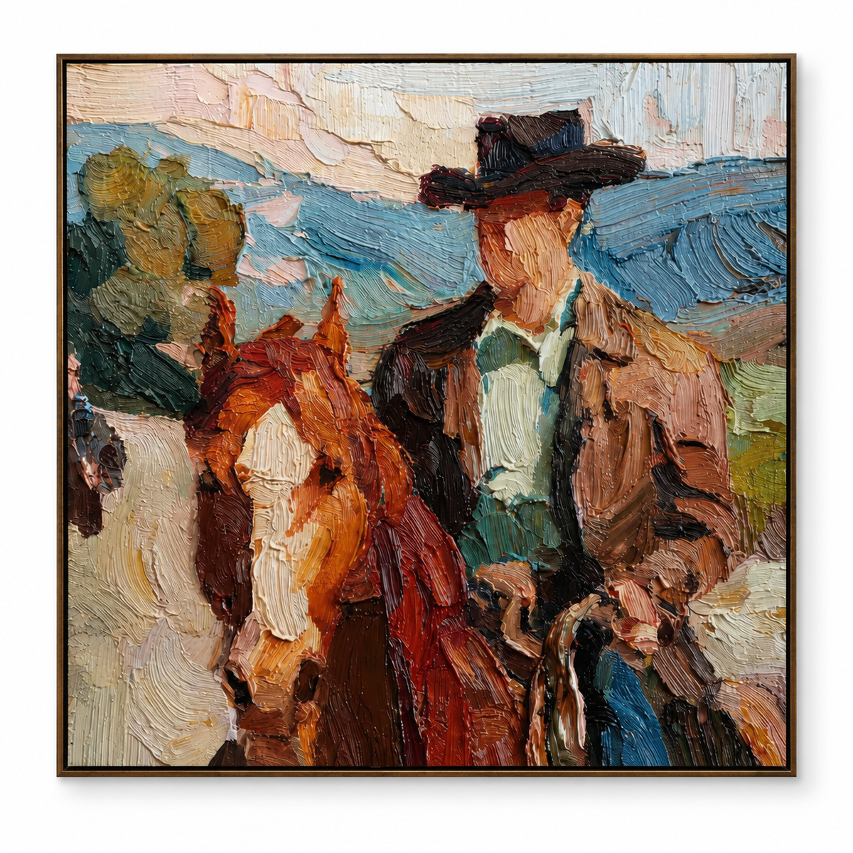 ARBYNART Vintage Americana Art | Western Rider