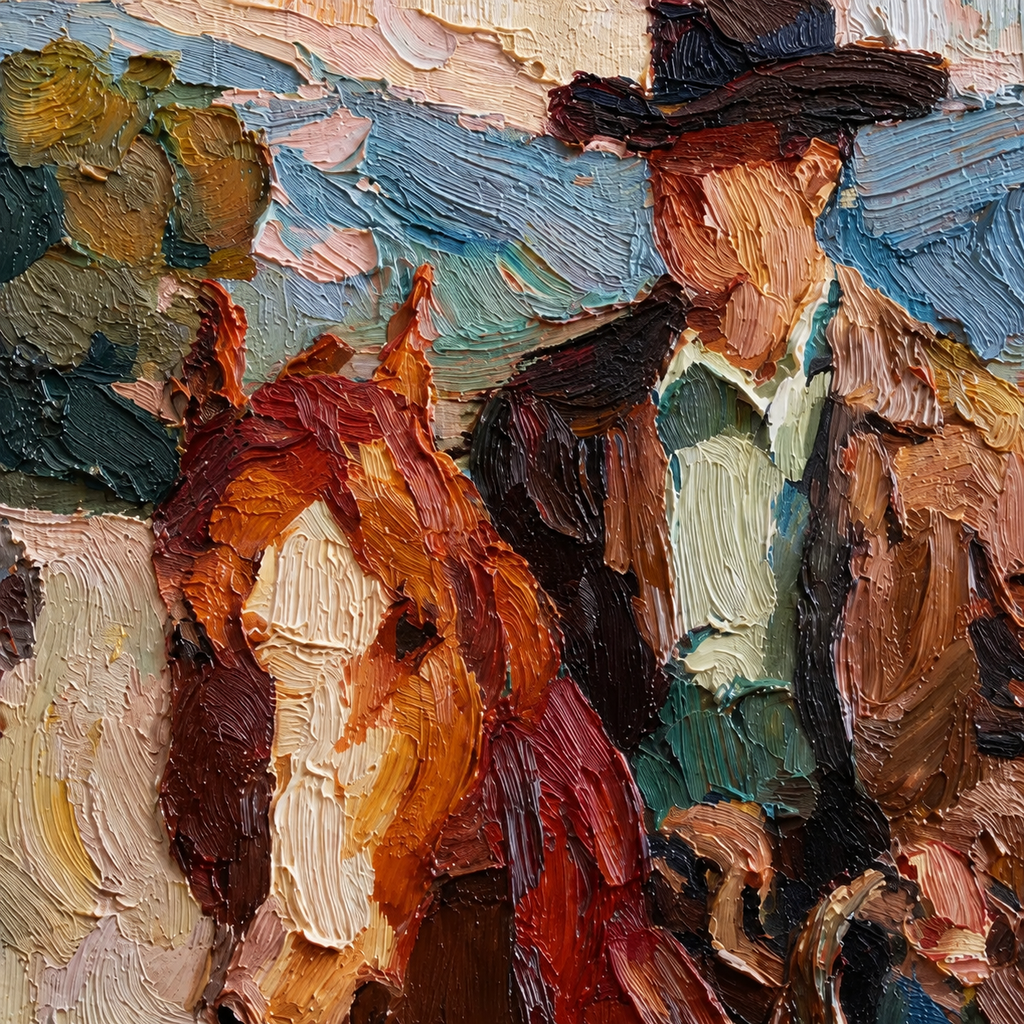ARBYNART Vintage Americana Art | Western Rider