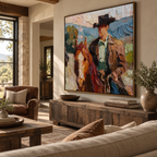 ARBYNART Vintage Americana Art | Western Rider