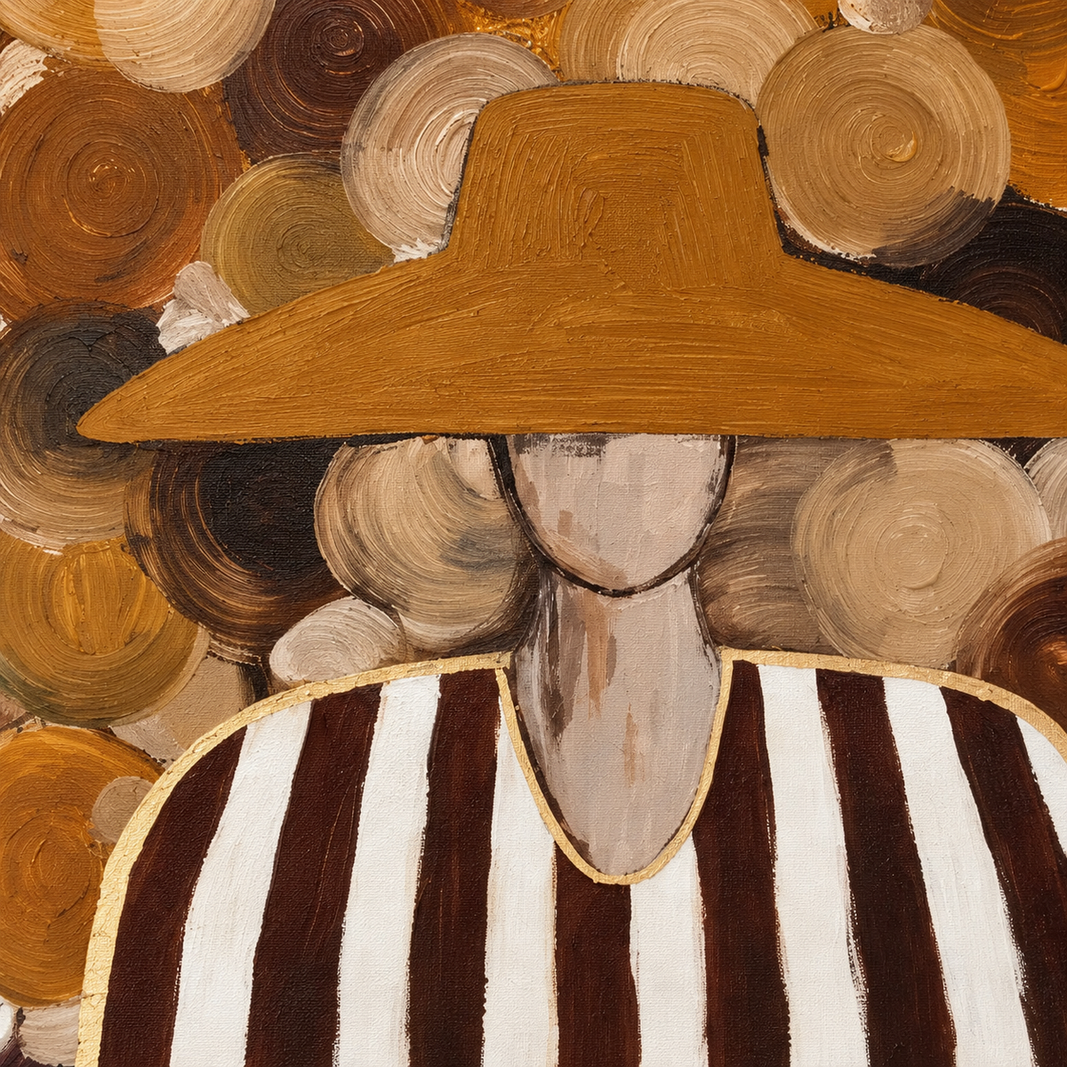 ARBYNART Vintage Americana Art | Whirling Circles of the Masked