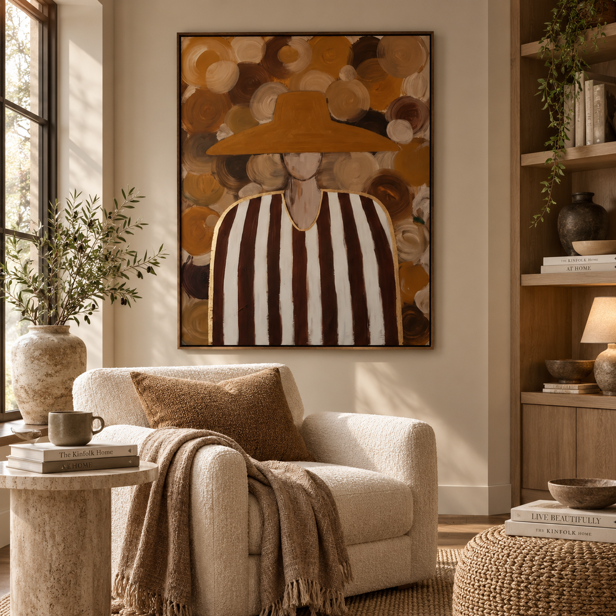 ARBYNART Vintage Americana Art | Whirling Circles of the Masked