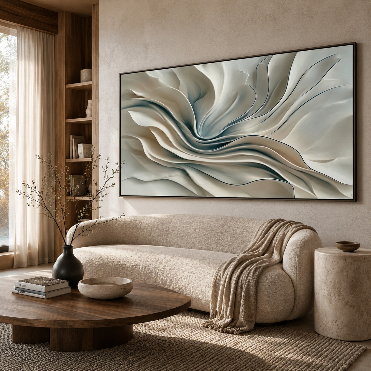ARBYNART 3D Textured Art | Whispering Dune Flow