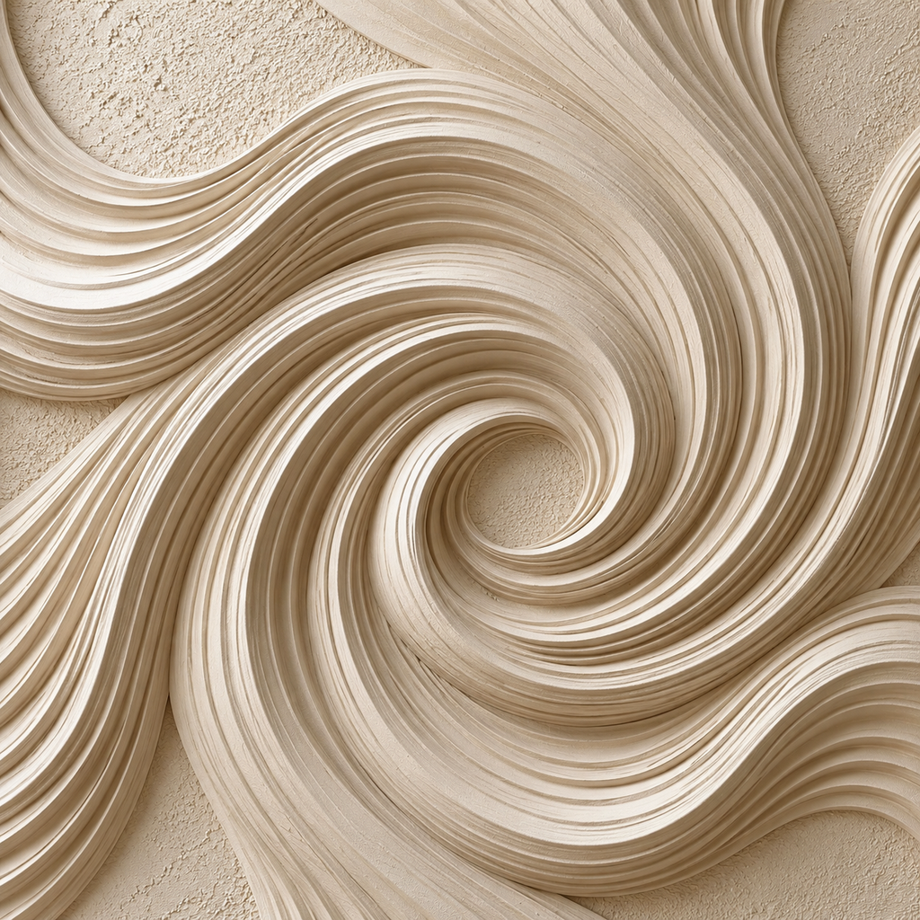 ARBYNART 3D Textured Art | Whispering Spiral Form