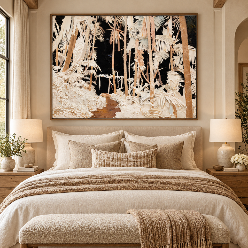 ARBYNART Abstract Art | Whispers Along the Ivory Jungle Path