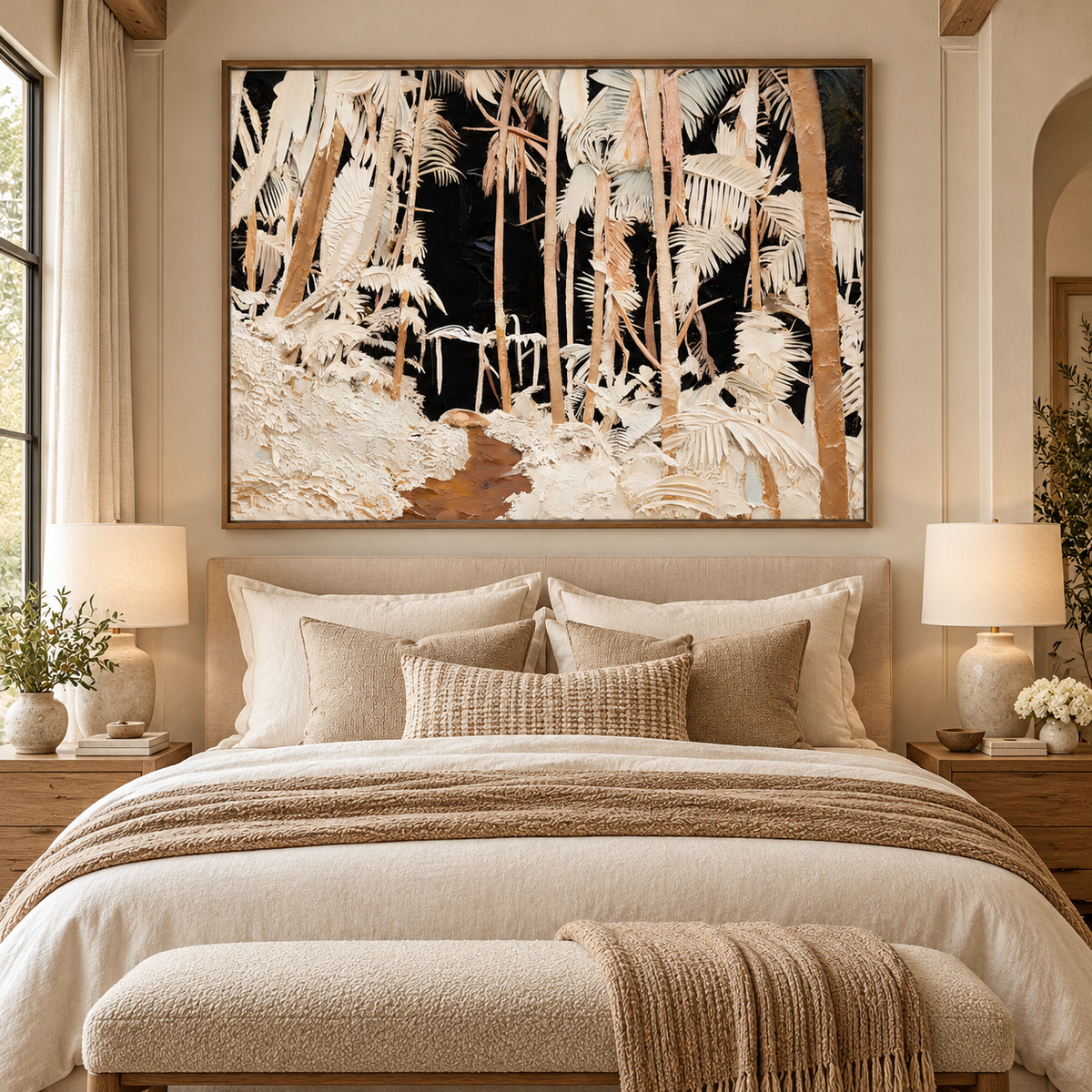 ARBYNART Abstract Art | Whispers Along the Ivory Jungle Path