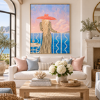 ARBYNART Vintage Americana Art | Wine Gaze from the Terrace