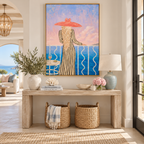 ARBYNART Vintage Americana Art | Wine Gaze from the Terrace