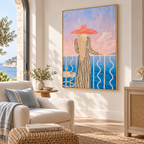 ARBYNART Vintage Americana Art | Wine Gaze from the Terrace