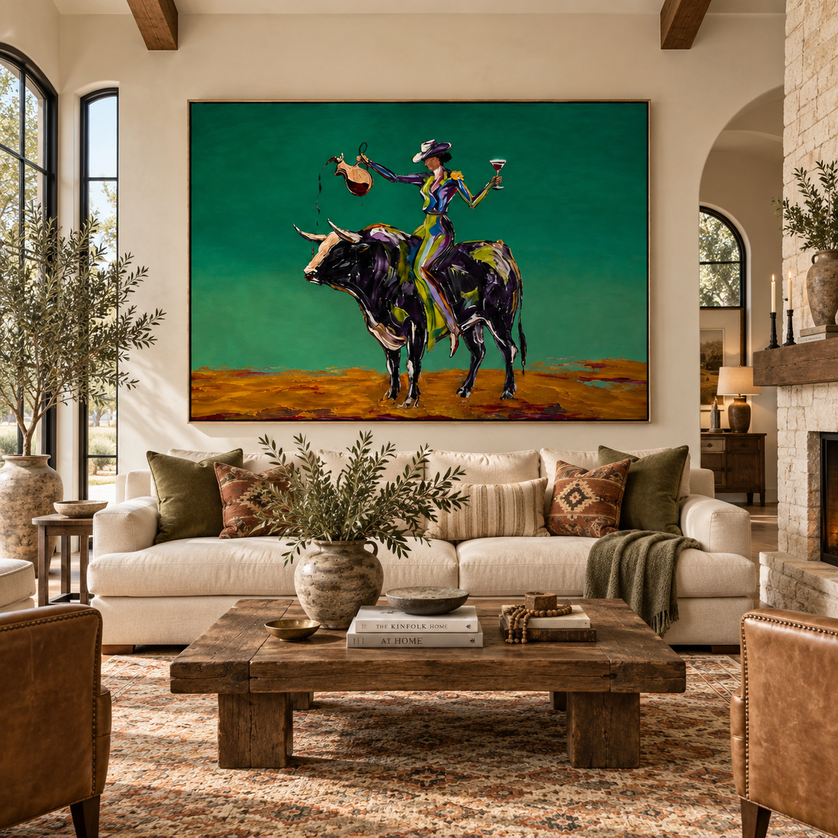 ARBYNART POP Art | Wine Rider on the Bull