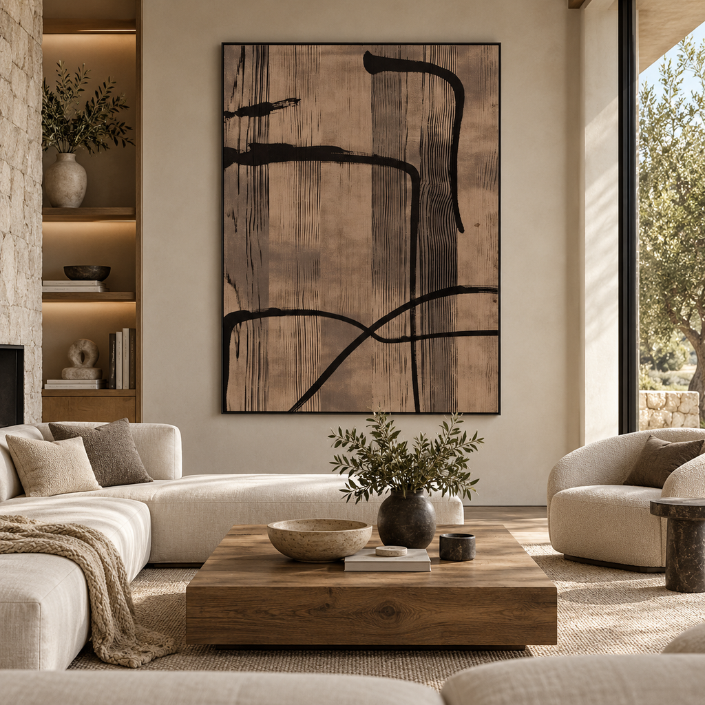 ARBYNART Abstract Art | Zen Curve Lines